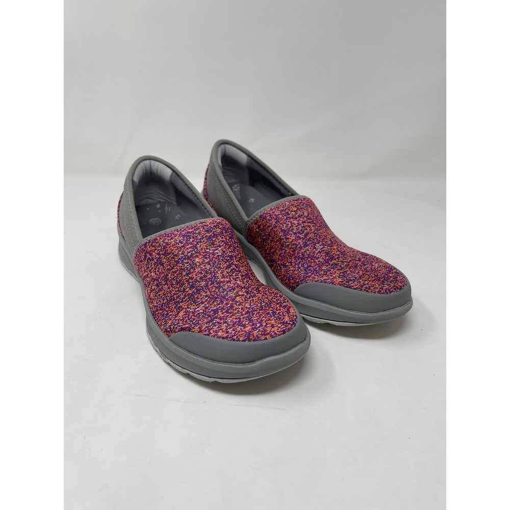 Bzees Lakeside Slip On Shoes Women's 8 Gray Comfort Stretch Lightweight Casual